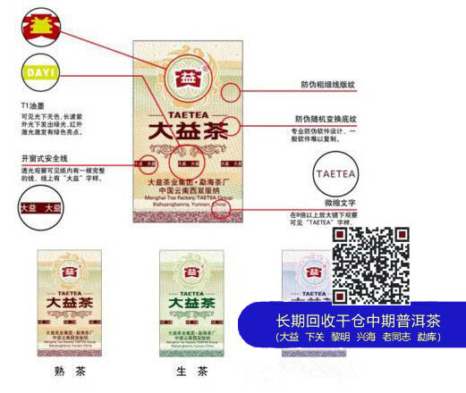 【图阅】大益最新防伪标签大全