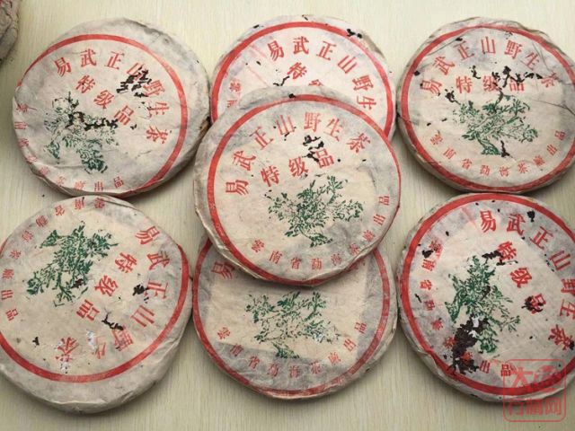 勐海茶厂 99绿大树 易武正山 特级品 青饼 图鉴