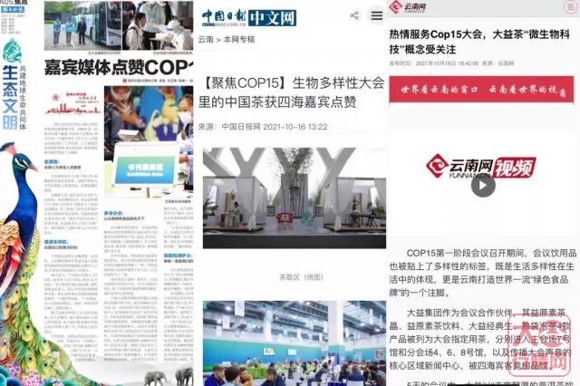 COP15会场开放，大会指定用茶“益原素”品饮现场人气火爆