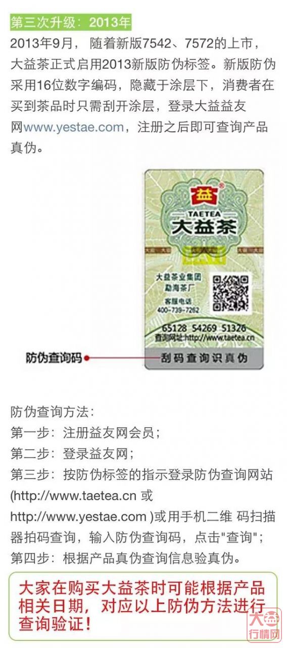 几招学会鉴别大益普洱茶真伪！